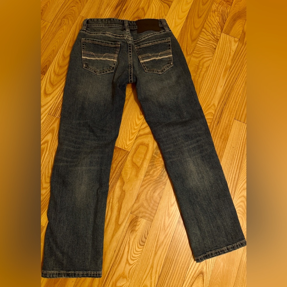 Men’s Rock & Roll Denim Revolver Slim Fit Straight Boot Jeans – Dark Wash 29x30